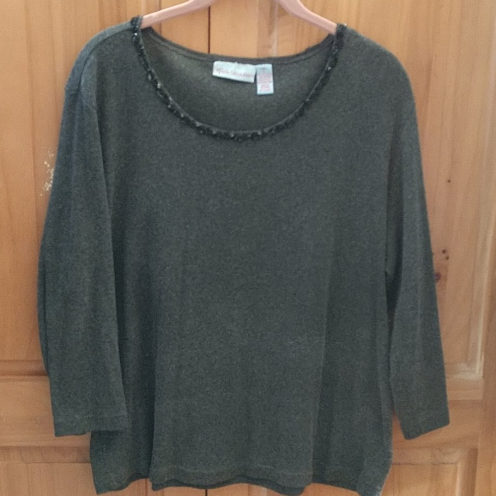 Gloria Vanderbilt Women's Round Neck Top
